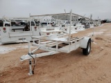 Single Axle Utility Trailer with Top Rack