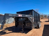 ...2012 AFFORDABLE TRAILERS, G/N T.A. DUMP BED TRAILER, 2 - 7000 LB AXLES, 14,000 GVWR, 7? X 14?, 5?