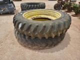 (2) Tractor Wheels/Tires 14.9 R 46