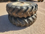 (2) Tractor Wheels/Tires 18.4-38