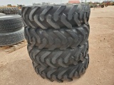 (4) Unused Telehandler Wheels w/Tires Foam Filled