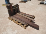 (8) Miscellaneous Forklift Forks (No Pairs)