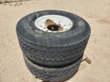 (2) Truck Tires/Wheels 445/65 R 22.5