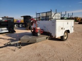 Shop Made Utility Trailer with Pressure Washer unit