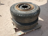 (2) Truck Wheels w/Tires 14/80 R 20