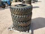 (4) Truck Wheels w/Tires 10.00-20