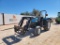 New Holland LT100 Tractor w/Front end Loader Hay Forks