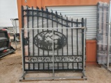 Unused Greatbear 14ft Iron Gate with artwork ''DEER '' in the Middle Gate