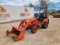 Kubota BX2660 Tractor w/Front end Loader and 1 shank toolbar