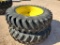 (2) John Deere Duals w/Tires 480/80 R 42