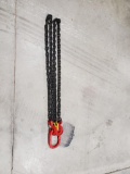 Unused (1) 5/16'' 7ft G80 Chain Sling Double