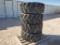 Unused Wheels with Foam Filled Tires, For Genie Telehandler