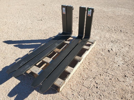 (1) Set Unused 48" Forklift Forks