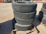 (4) Truck Tires 275/80R22.5