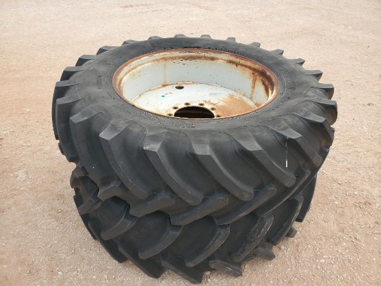 (2) Tractor Duals w/Tires 18.4 R 38