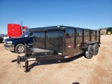 Unused 2023 Gitesa 15Ft Dump Trailer