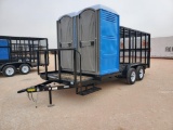 Unused Trash Trailer w/2 Porta Potties