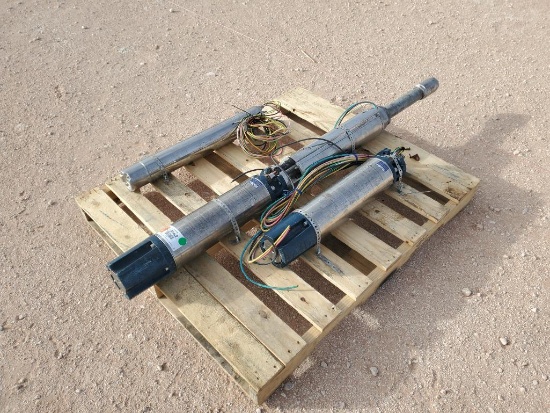 (3) Submersible Pump Motors (1) with Pump