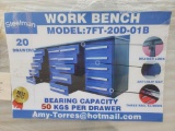 Unused Steelman 7Ft Work Bench w/ 20 Drawers