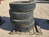 (4) Truck Tires 275/80 R 22.5