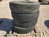 (4) Truck Tires 11 R 22.5