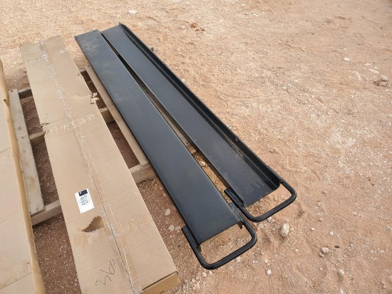 (1) Set Unused Mower King 6Ft Heavy Duty Fork Extensions