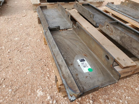 (2) Unused Mini Skid Steer Weldable Quick Plates