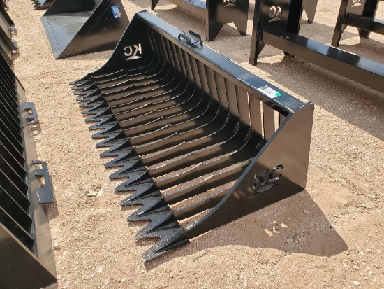 Unused KC 76" Skeleton Bucket Skid Steer Attachment