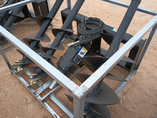 Unused Greatbear Skid Steer Auger Attachment