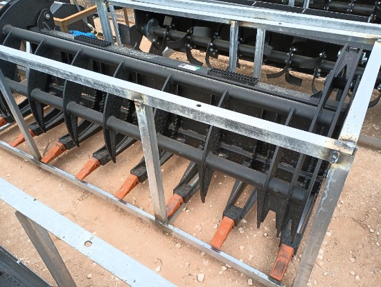 Unused Greatbear 78" Hydraulic Root Grapple (Skid Steer Attachment)