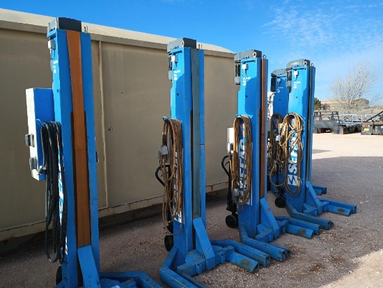 (6) Sefac 16,000Lb Mobile Vehicle Lift System