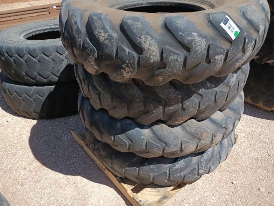 (4) Motor Grader Tires 14.00-24