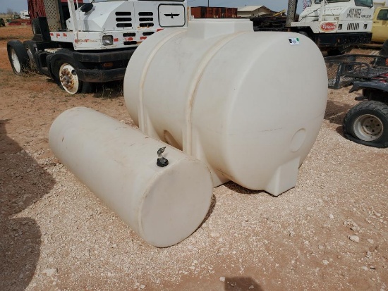(1) 500 Gallon Storage Tank/(1) 100 Gallon Storage Tank