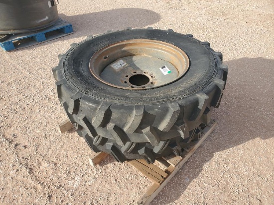 (2) Irrigation Pivot Wheel w/ Tires 11R24.5