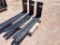 (1) Set Unused Forklift Forks