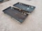 (2) Unused Closed Weldable Quick Attach Plates
