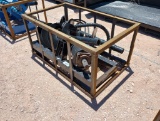 Unused Mower King Post Hole Auger(Skid Steer Attachment)