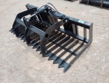 Unused Single Hydraulic Cylinder Rock & Brush Grapple Bucket