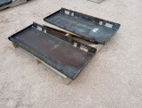 (2) Unused Closed Weldable Quick Attach Plates