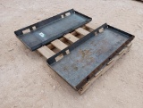 (2) Unused Closed Weldable Quick Attach Plates