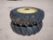 (2) John Deere Duals w/Tires Size 18.4-38