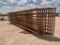 (10) 24Ft Freestanding Cattle Panels One with 12Ft Gate
