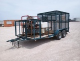 2013 East 16Ft Trash Trailer w/ Pressure Washer