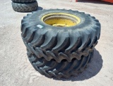 (2) John Deere Wheels w/Tires 18.4 R 26