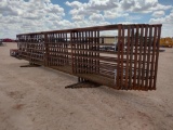 (10) 24Ft Freestanding Cattle Panels One with 12Ft Gate
