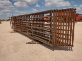 (10) 24Ft Freestanding Cattle Panels One with 8Ft Gate