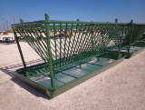 Unused Hay Bale Cattle Feeder