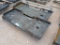 (2) Unused Skid Steer Weldable Quick Plates