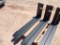 (1) Set Unused Forklift Forks