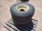 (3) Rough Terrain Forklift Wheels w/ Tires